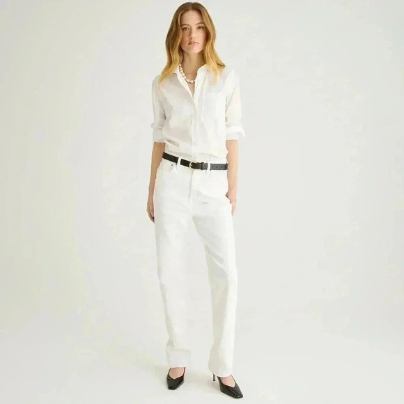 J. Crew 90’s Straight White Jeans 27 new - Picture 1 of 11
